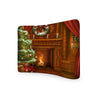 Schoorsteen Kerstmis GEBOGEN SPANNING STOF MEDIA WAND