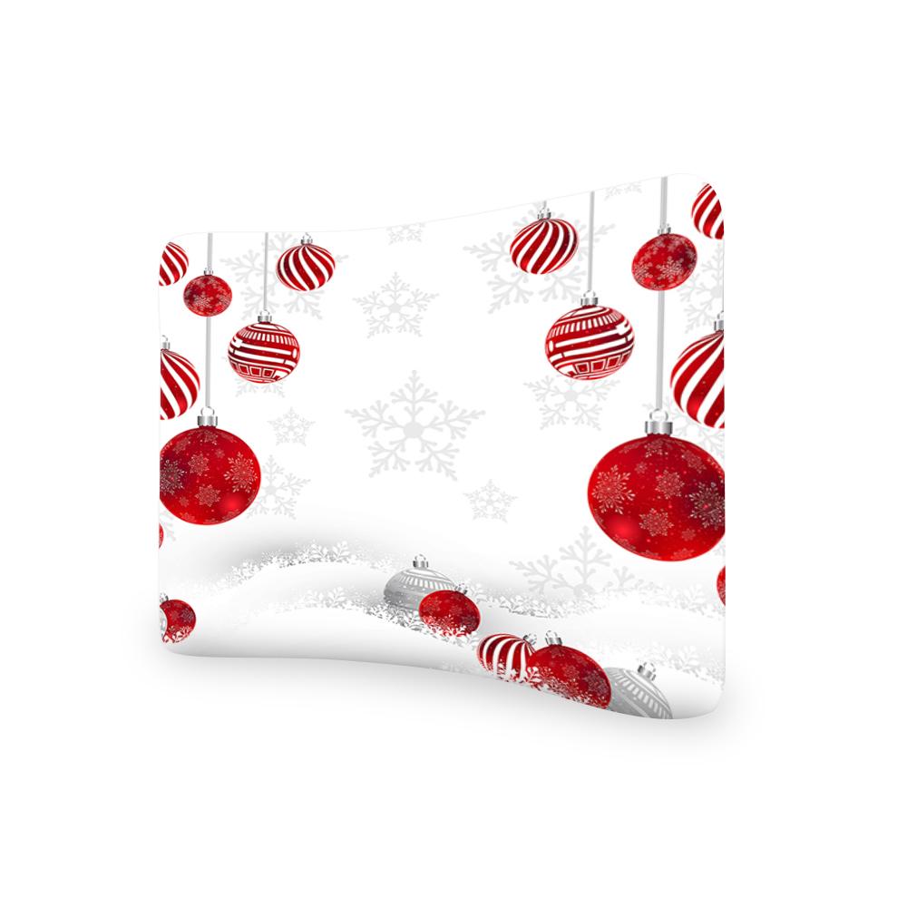Kerstmis GEBOGEN SPANNING STOF MEDIA WAND