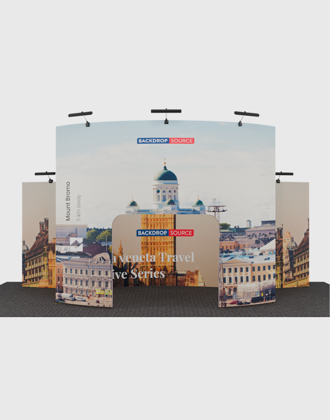 Portable Exhibit Display 3m x 6m - Model 6