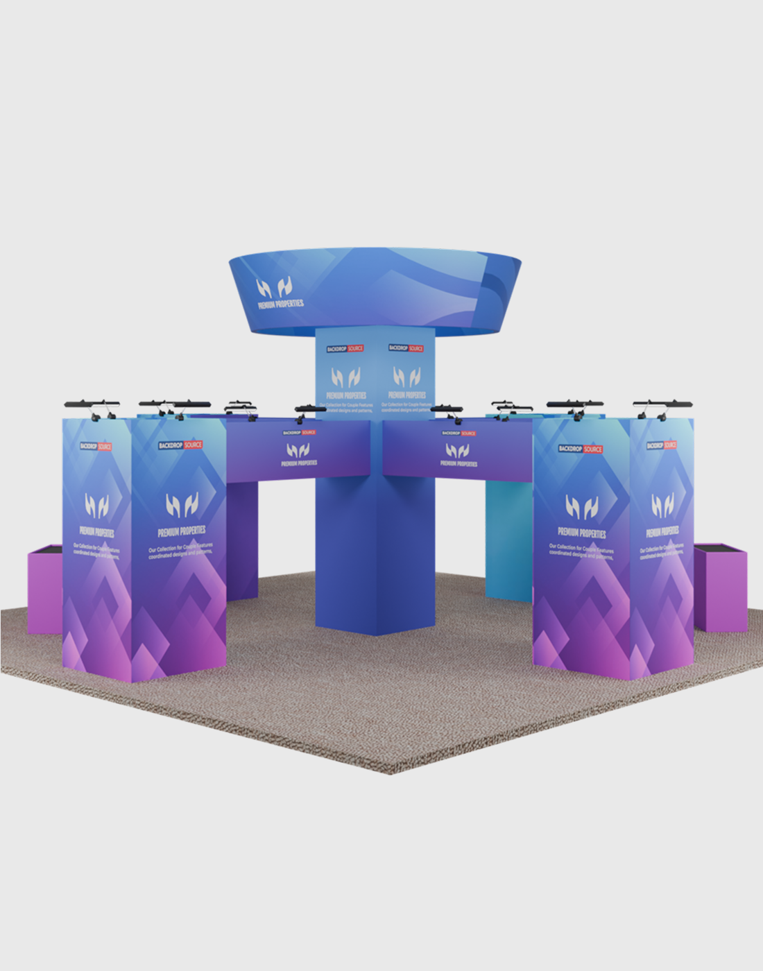 Modular Booth Kits 6m x 6m - Model 9