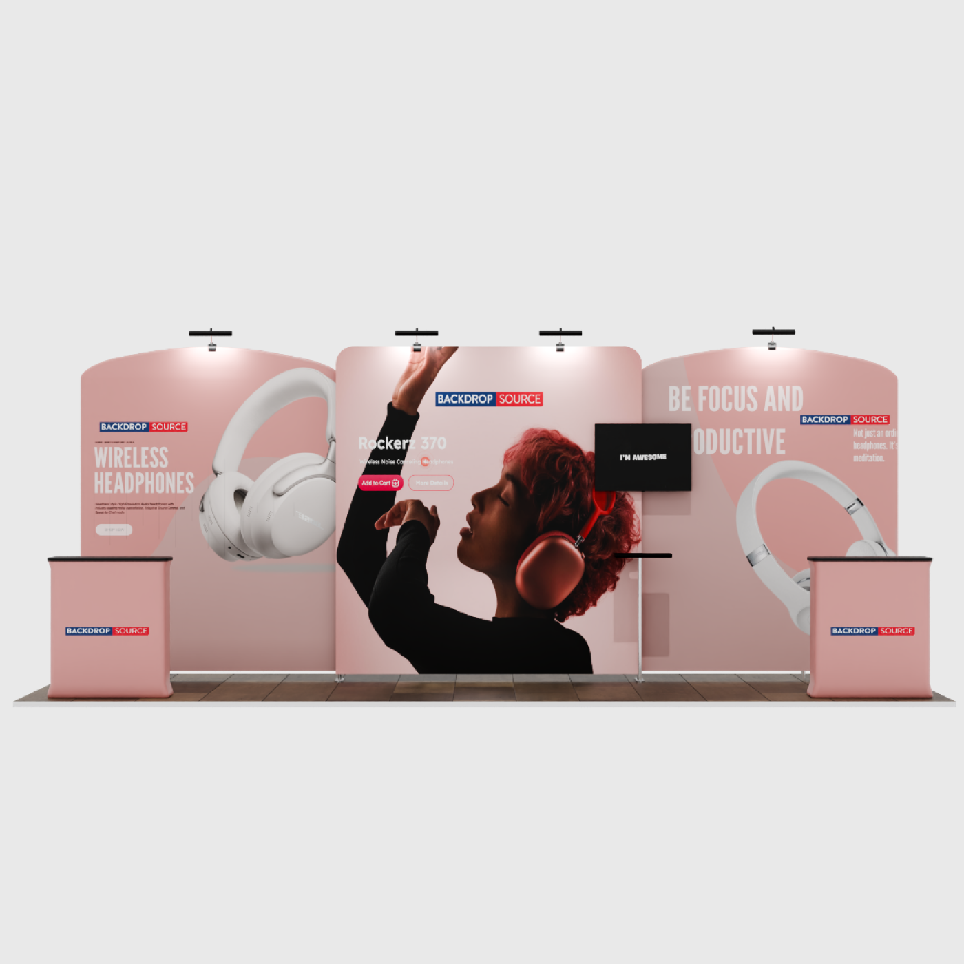 Portable Exhibit Display 6m x 3m - Model 10