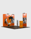 Premium TV-scherm tentoonstellingsset voor 3m brede stands