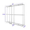 3D T-vormige beursachtergrond