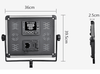 2 x 1000W heldere tweekleurige LED-videopaneelverlichtingsset met DMX-uitgang