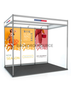 Schaalschema Tentoonstellingsgrafiek voor een stand van 3 m breed x 3 m diep