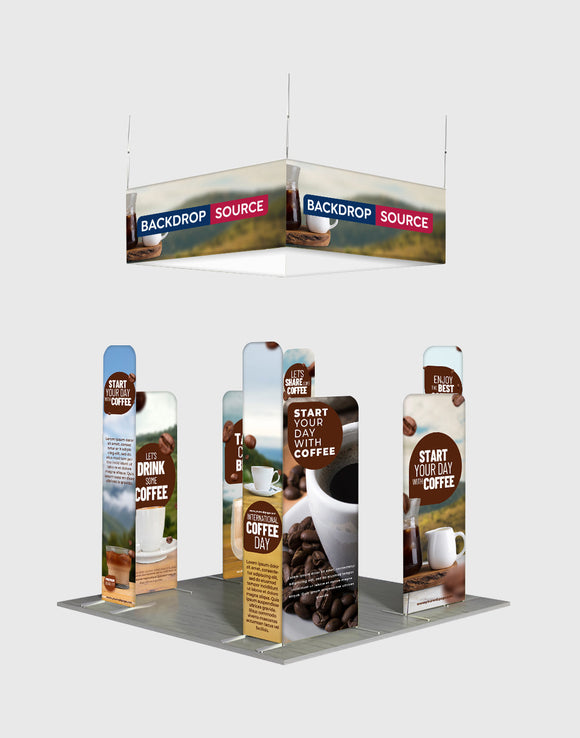 Draagbare tentoonstellingsdisplay 3m x 3m - Model 36