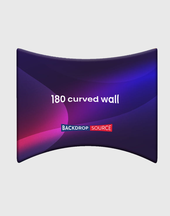 180° gebogen omhullende wand