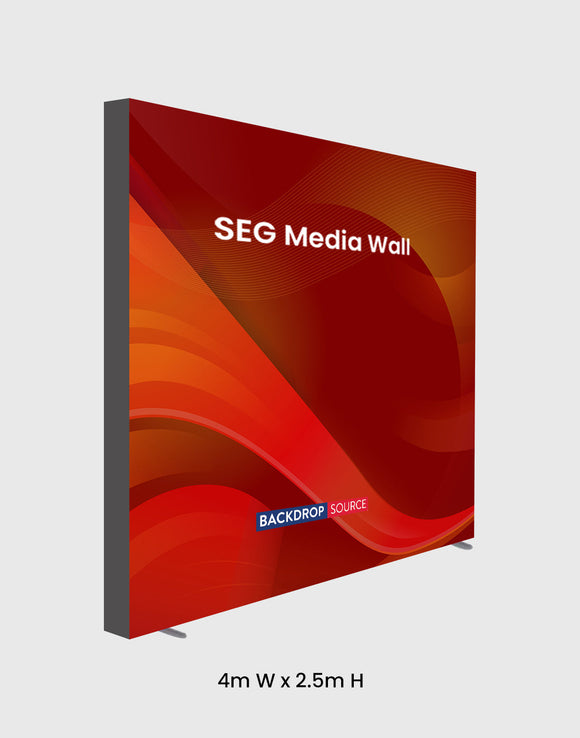 SEG Fabric Media Wall 4m x 2,5m