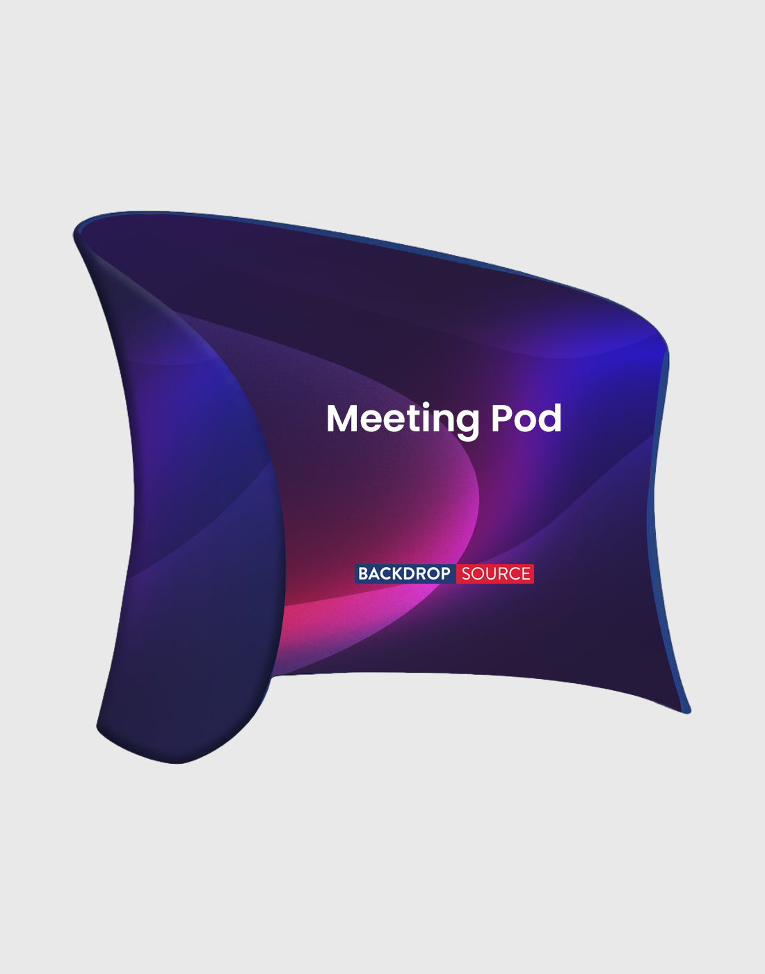 Vergaderpod stoffen display