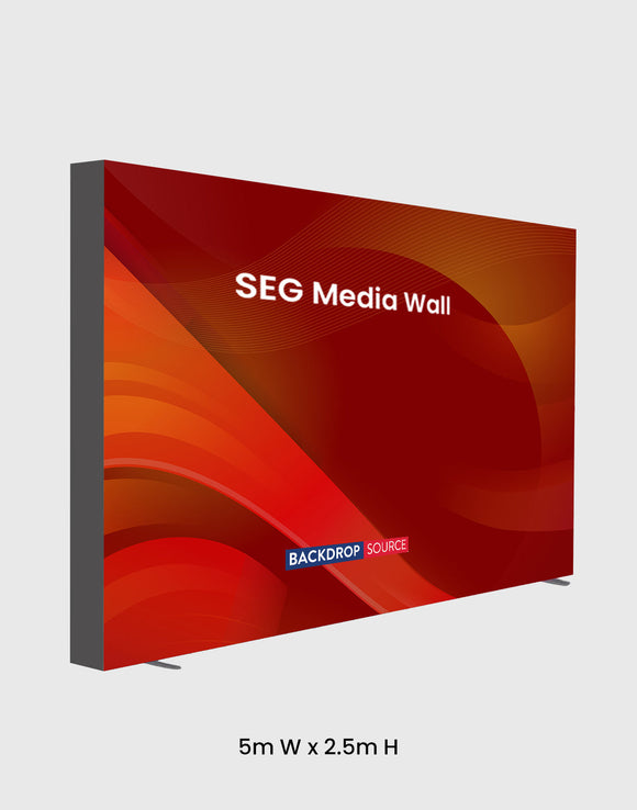 SEG Fabric Media Wall - 5m x 2,5m