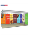 Schaalschema Tentoonstellingsgrafiek voor een stand van 5 m breed en 3 m diep