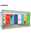 Schaalschema Tentoonstellingsgrafiek voor een stand van 5 m breed en 3 m diep