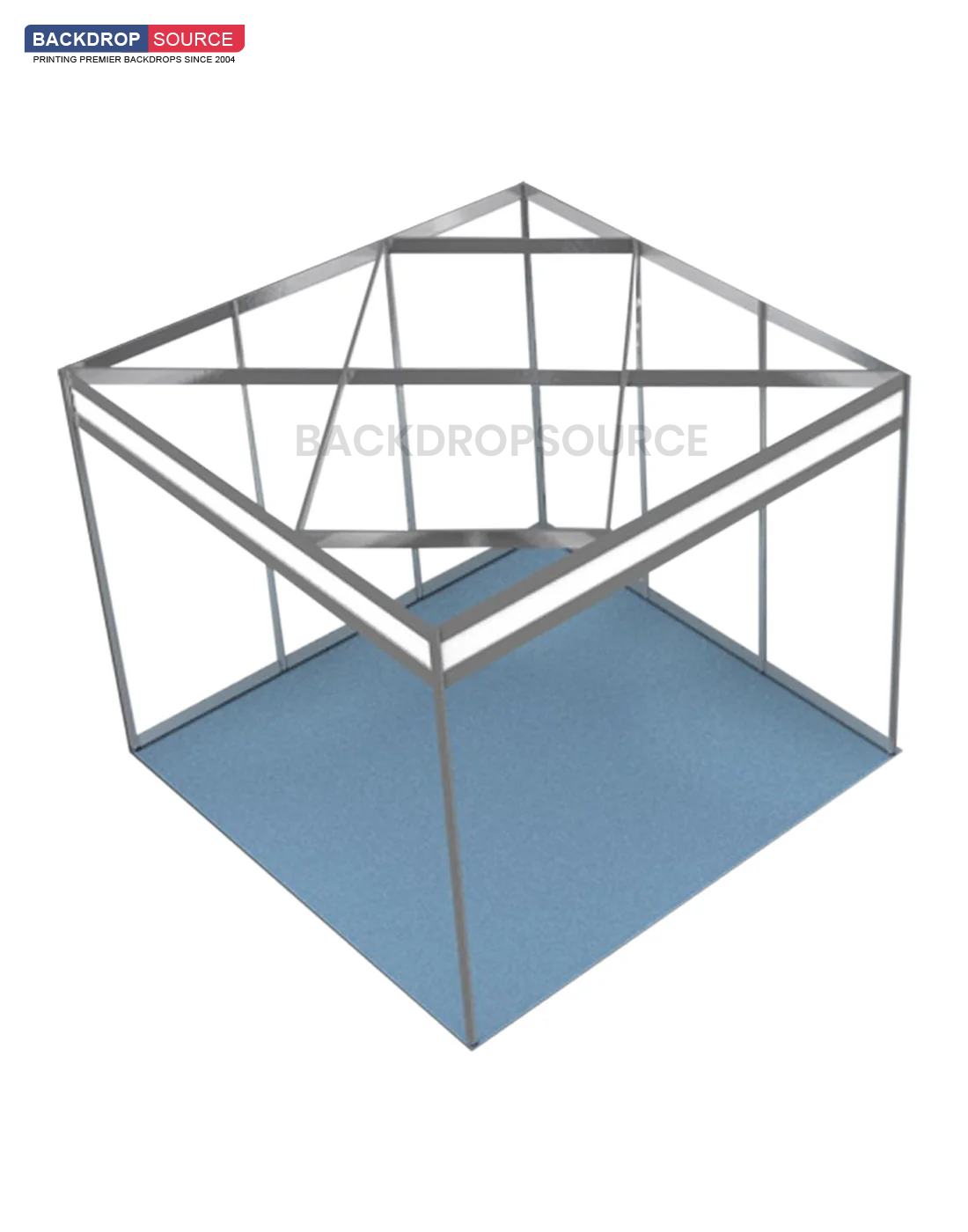 Schaalschema Tentoonstellingsgrafiek voor een stand van 5 m breed en 3 m diep