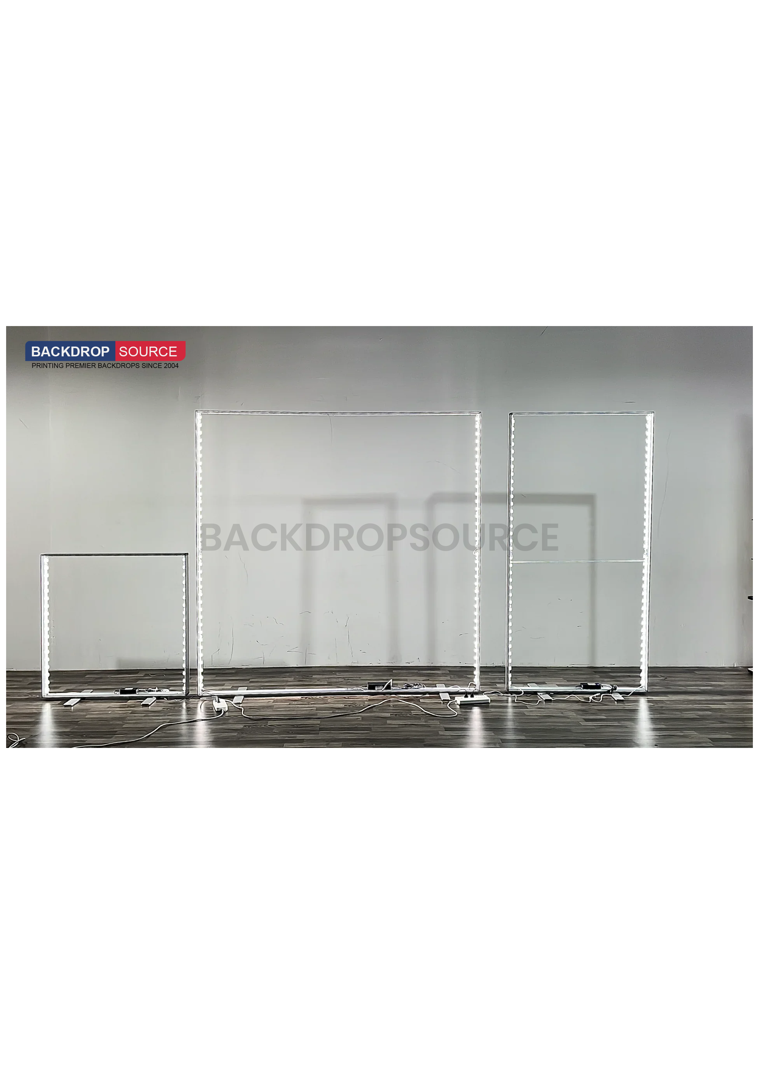 SEG Frameloze stoffen LED-lichtbakdisplay - 5 m B x 2,5 m H