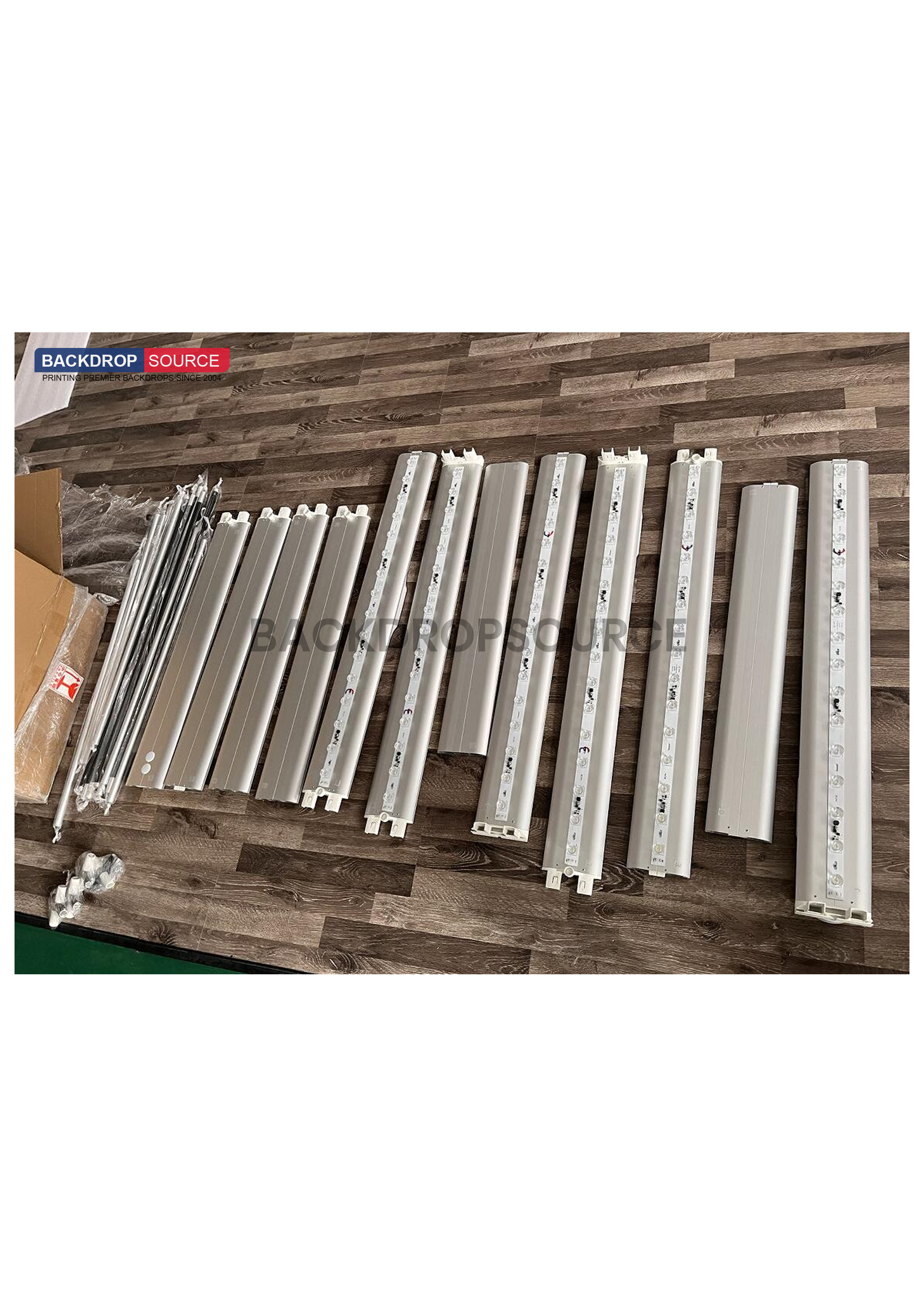 SEG Frameloze stoffen LED-lichtbakdisplay - 5 m B x 2,5 m H