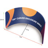 180° gebogen omhullende wand
