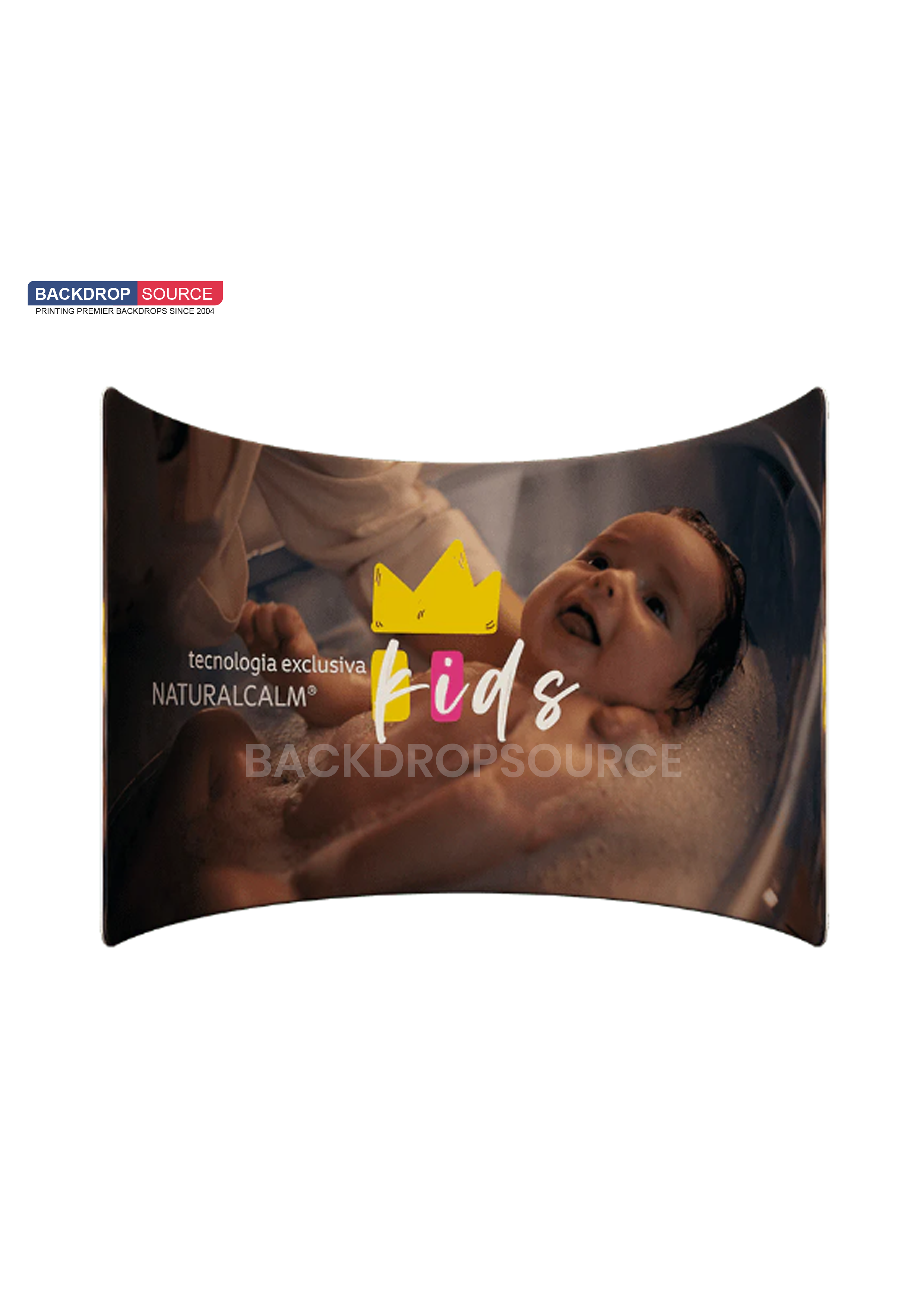 180° gebogen omhullende wand