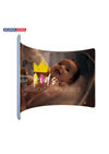 180° gebogen omhullende wand