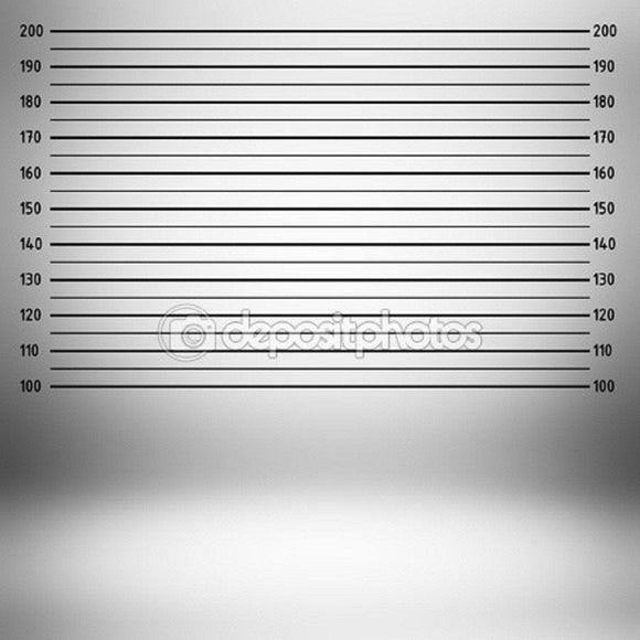 100x200 cm achtergrond met politiefoto's als thema