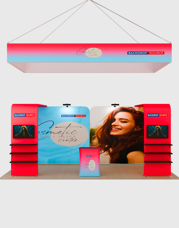 Draagbare tentoonstellingsdisplay 3m x 6m - Model 15