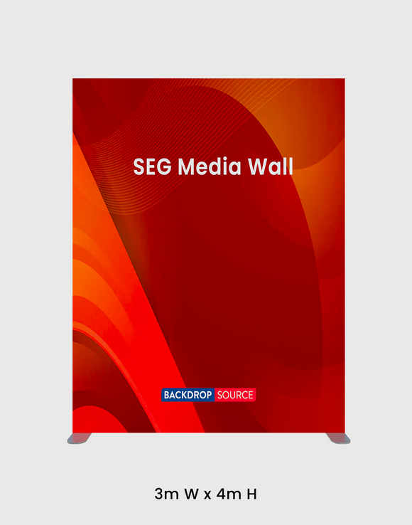 SEG Oversize Stoffen Display - 4m H