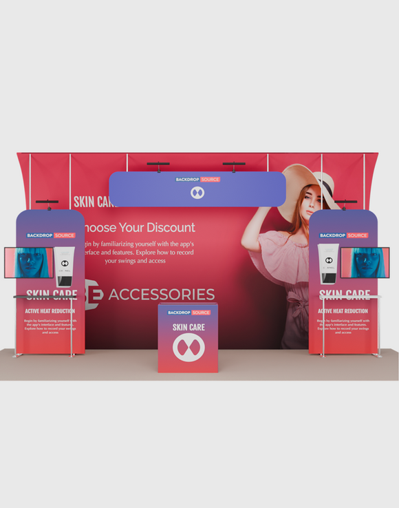 Draagbare tentoonstellingsdisplay 6m x 3m - Model 15