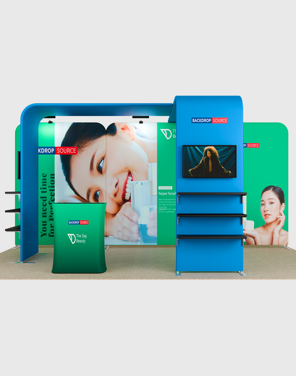 Draagbare tentoonstellingsdisplay 3m x 6m - Model 11