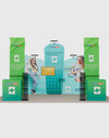 Draagbare tentoonstellingsdisplay 3m x 6m - Model 4