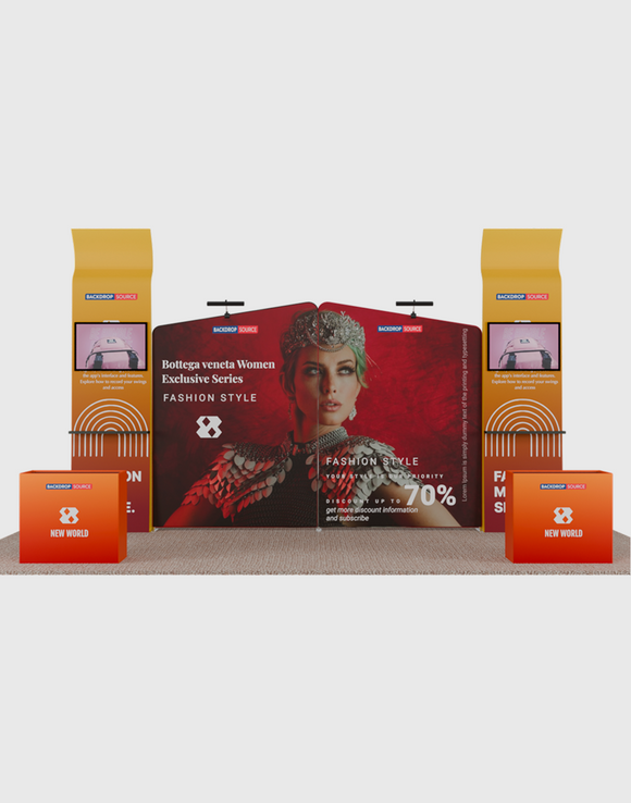 Draagbare tentoonstellingsdisplay 3m x 6m - Model 7