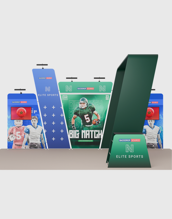 Draagbare tentoonstellingsdisplay 6m x 3m - Model 16