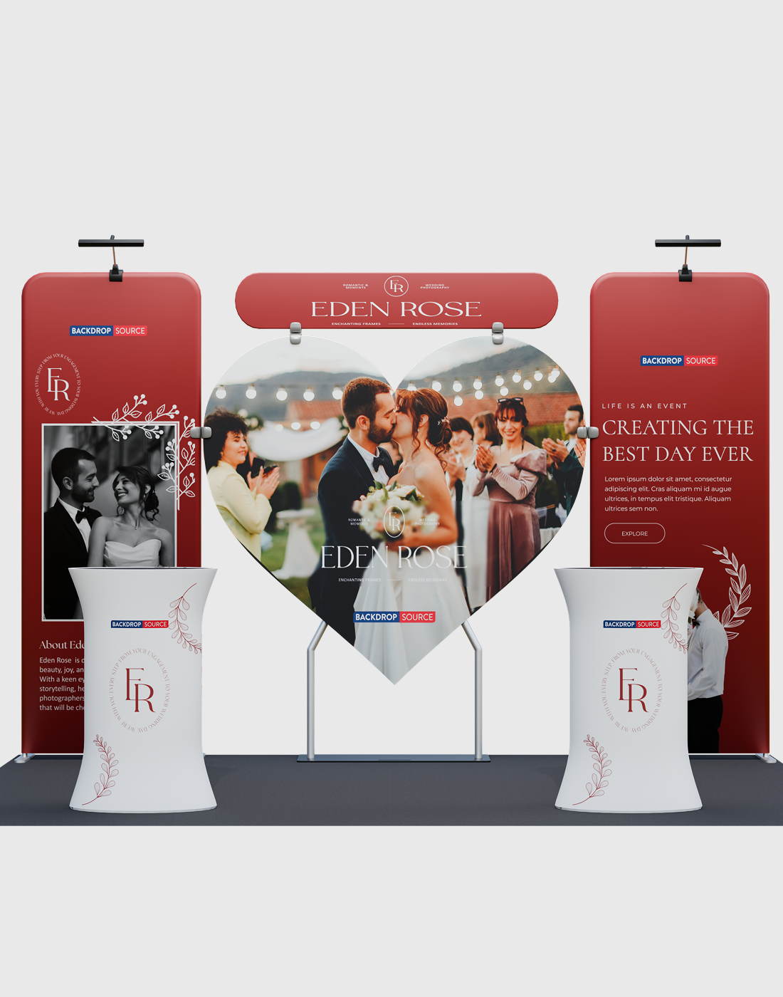 Draagbare tentoonstellingsdisplay 3m x 3m - Model 38