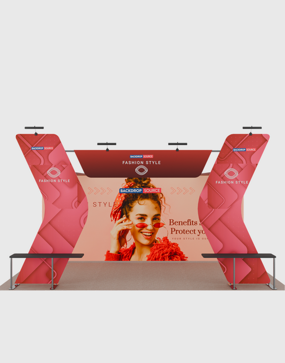 Draagbare tentoonstellingsdisplay 6m x 3m - Model 17