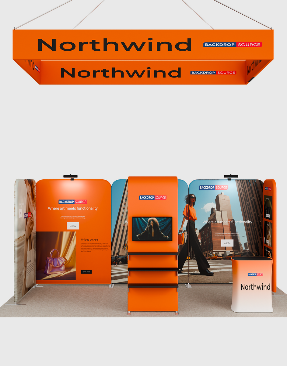 Portable Exhibit Display 3m x 6m - Model 13 – Backdropsource NL