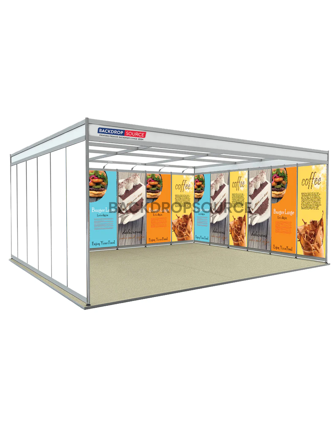 Shell scheme Exhibition Graphics for 6m Wide x 3m Depth Booth