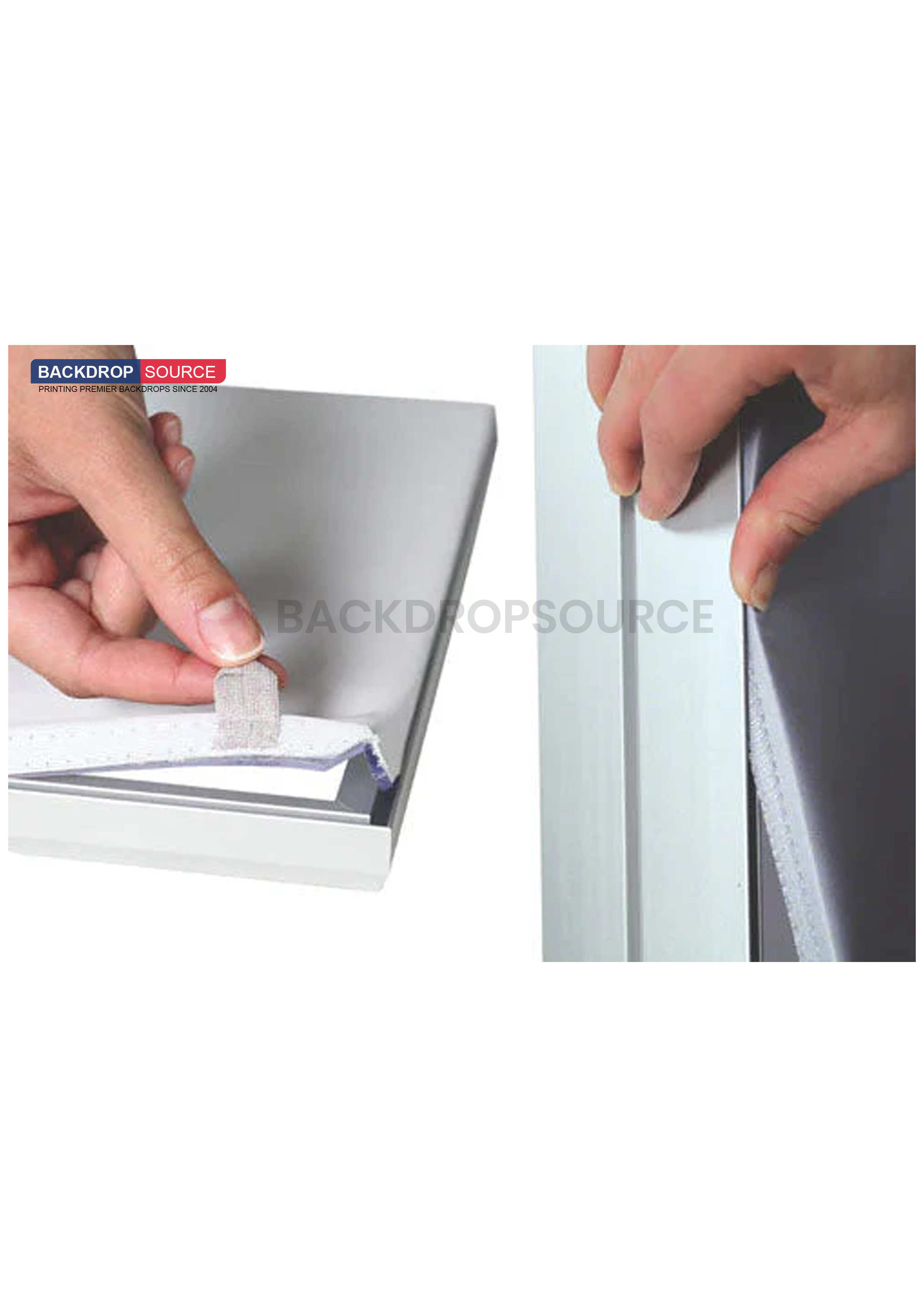 SEG Frameloze stoffen LED-lichtbakdisplay - 0,8 m B x 2 m H