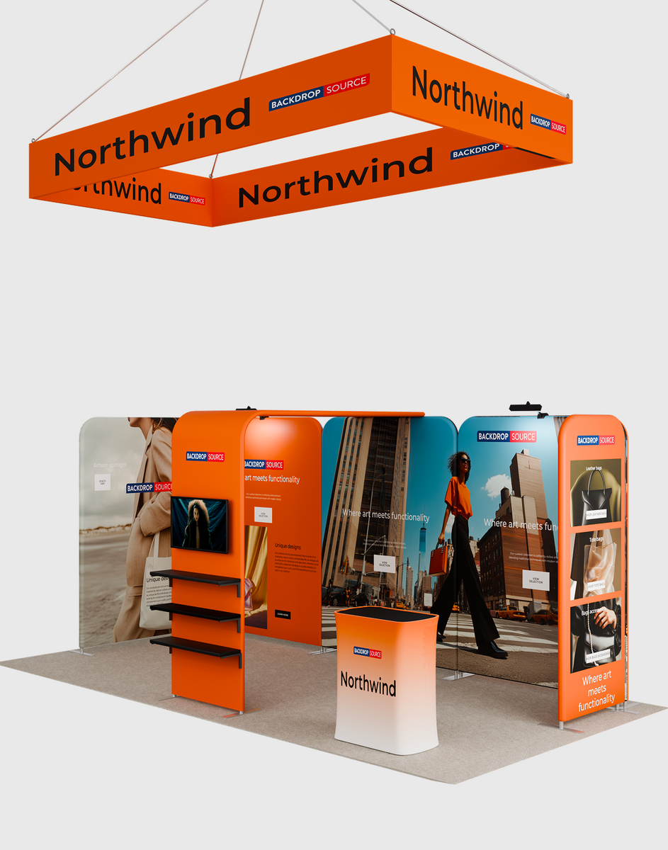 Portable Exhibit Display 3m x 6m - Model 13 – Backdropsource NL