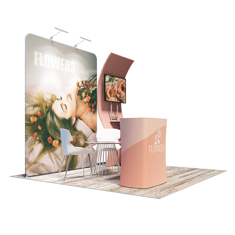 Draagbare tentoonstellingsdisplay 3m x 3m - Model 10