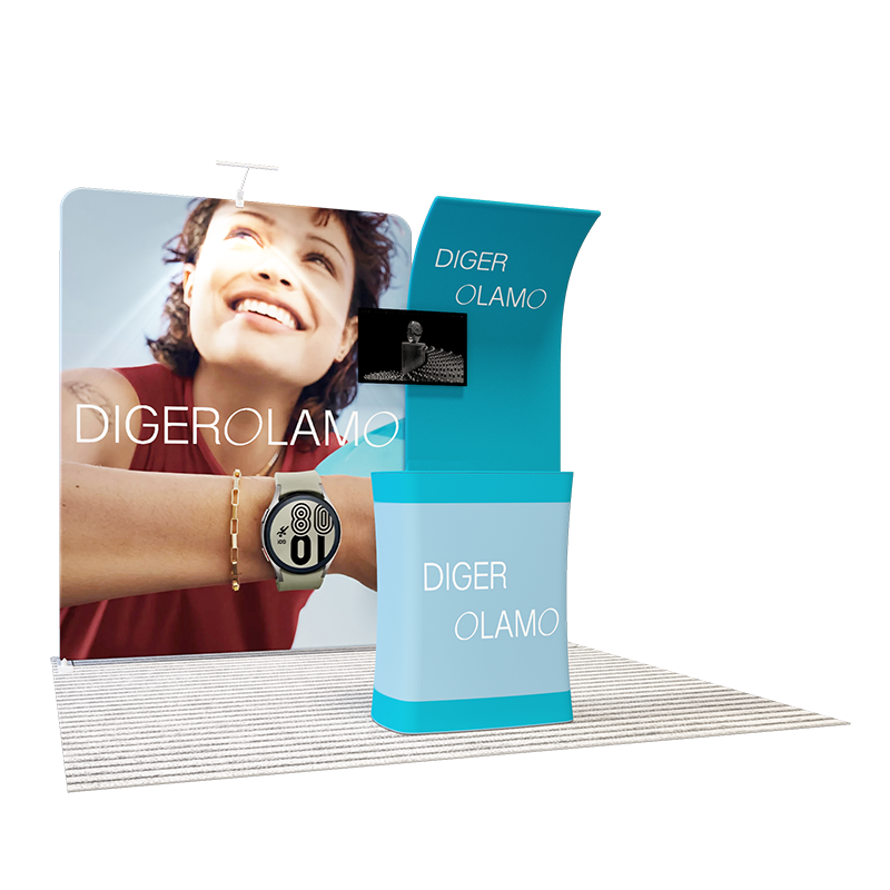 Draagbare tentoonstellingsdisplay 3m x 3m - Model 14