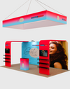 Draagbare tentoonstellingsdisplay 3m x 6m - Model 15
