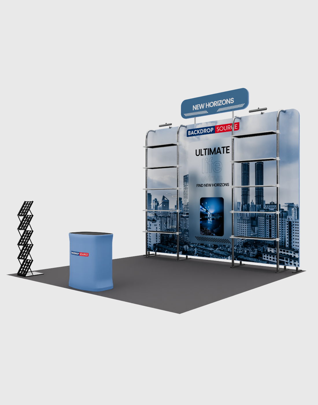 Portable Exhibit Display 3m x 3m - Model 28