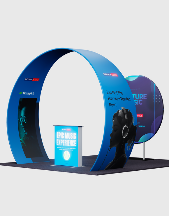 Draagbare tentoonstellingsdisplay 3m x 3m - Model 33