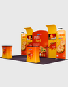 Draagbare tentoonstellingsdisplay 3m x 6m - Model 10