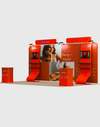 Draagbare tentoonstellingsdisplay 3m x 6m - Model 12