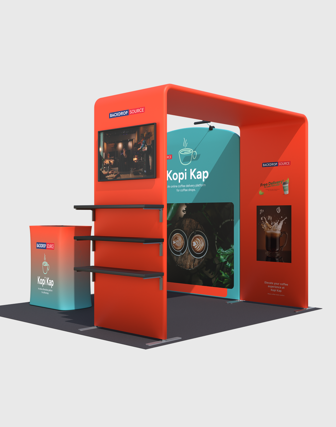 Draagbare tentoonstellingsdisplay 3m x 3m - Model 37