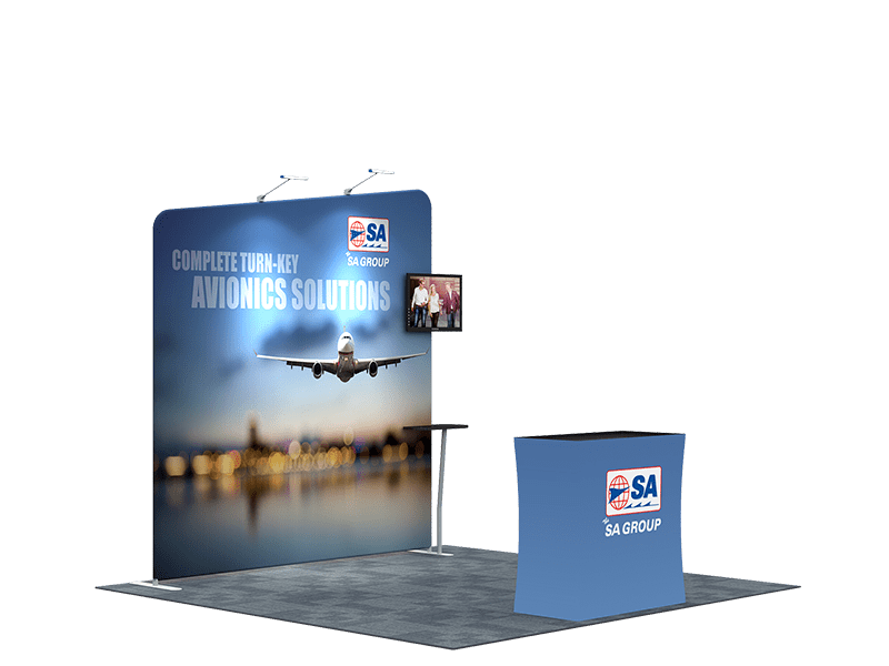 Draagbare tentoonstellingsdisplay 3m x 3m - Model 9