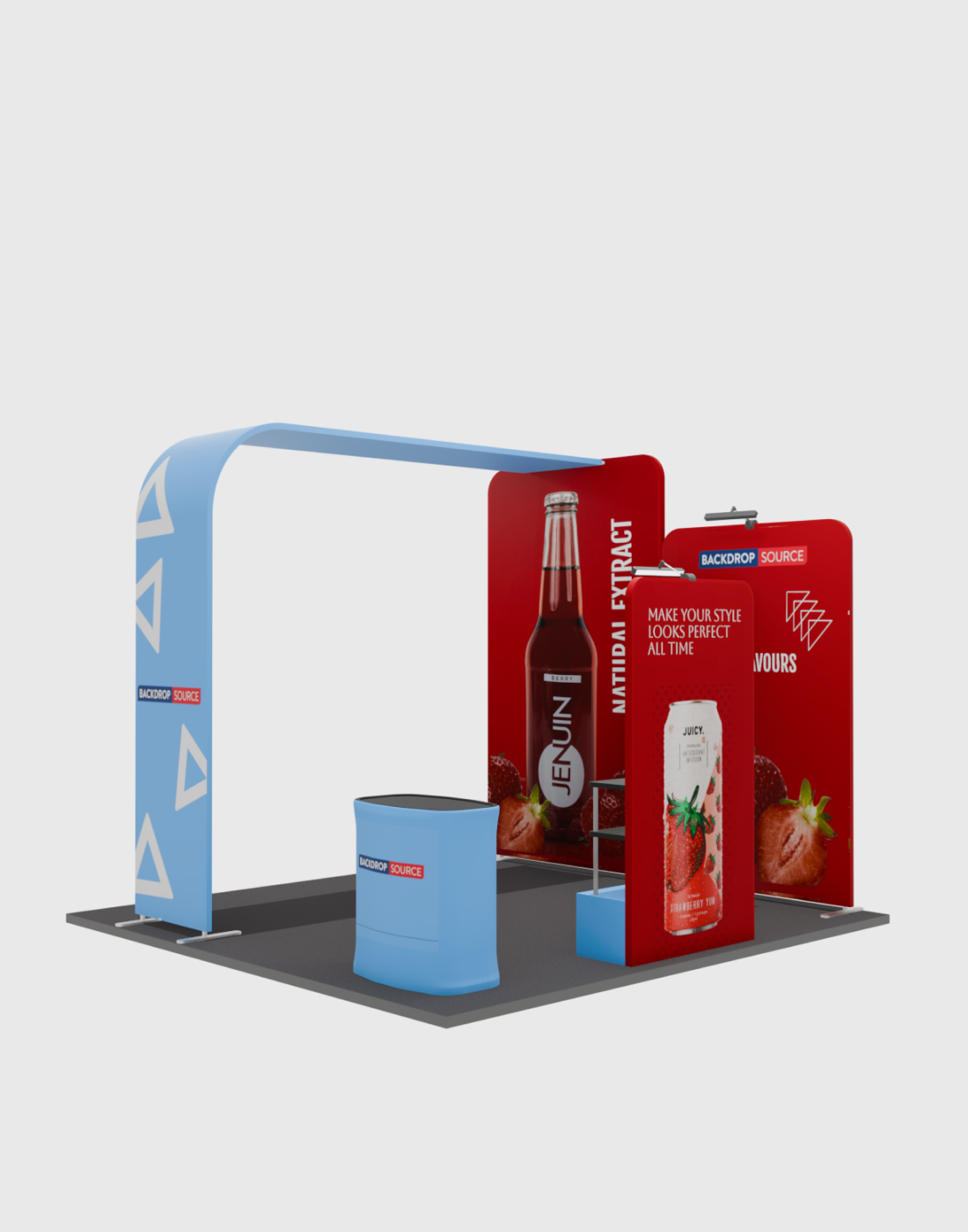 Draagbare tentoonstellingsdisplay 3m x 3m - Model 15