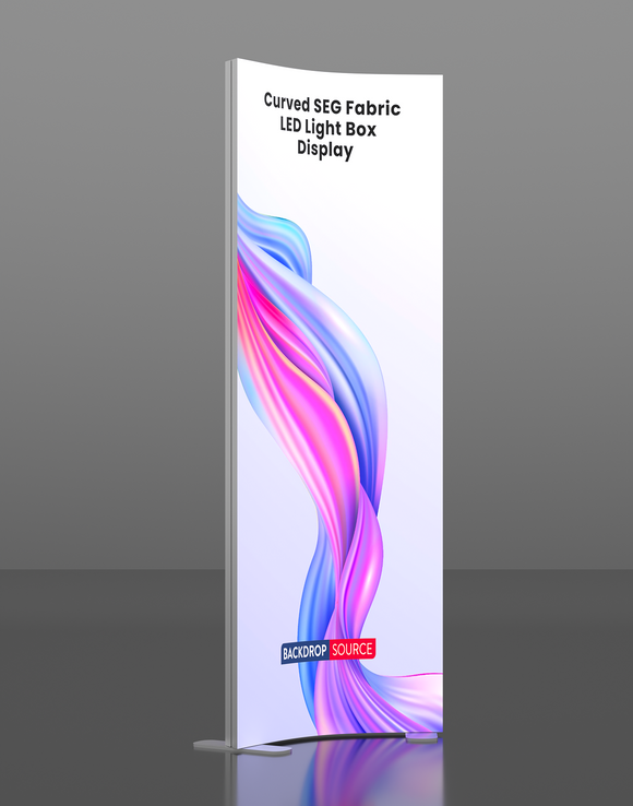 Gebogen SEG-stof LED-lichtbakdisplay