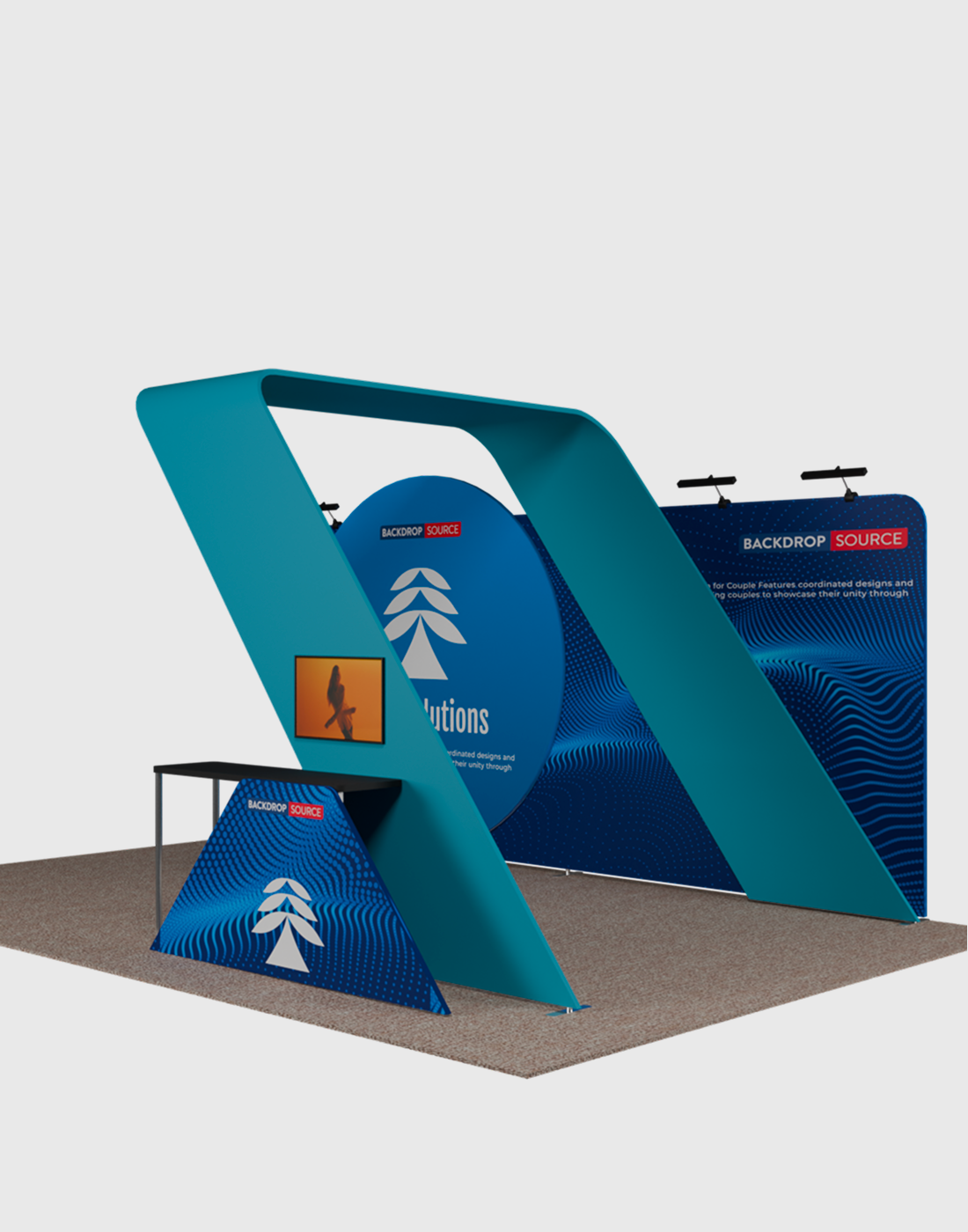 Draagbare tentoonstellingsdisplay 6m x 3m - Model 18