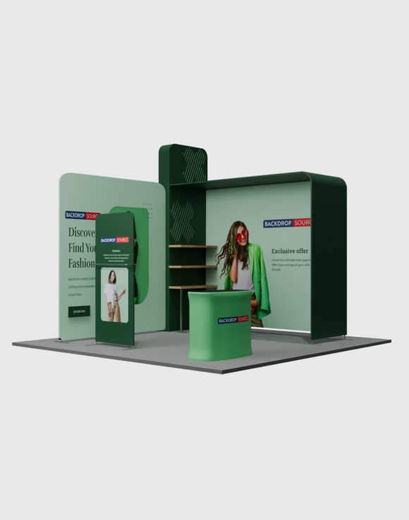 Draagbare tentoonstellingsdisplay 3m x 3m - Model 19
