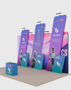Draagbare tentoonstellingsdisplay 3m x 6m - Model 1